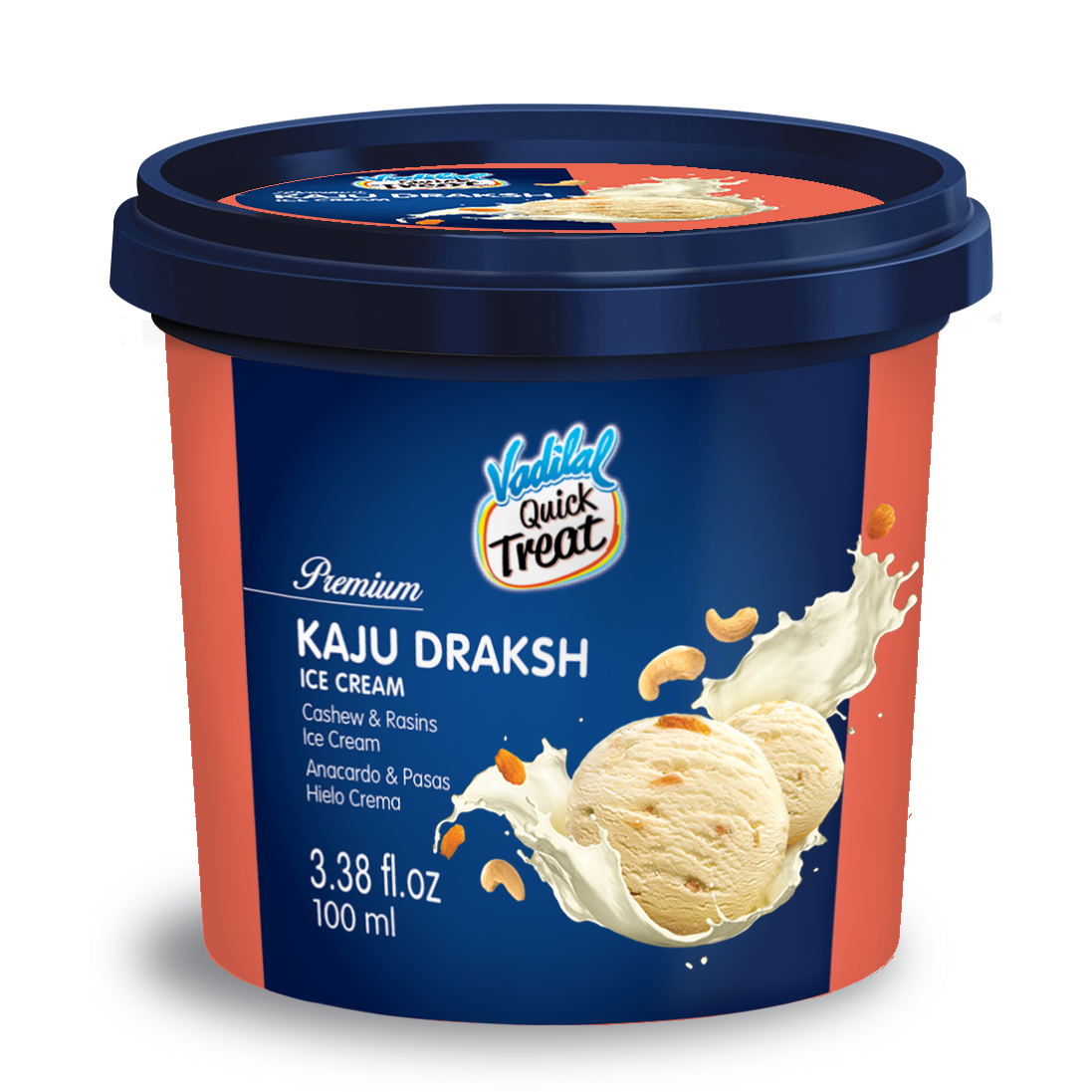 Vadilal Kaju Draksh Ice Cream - 100 Ml