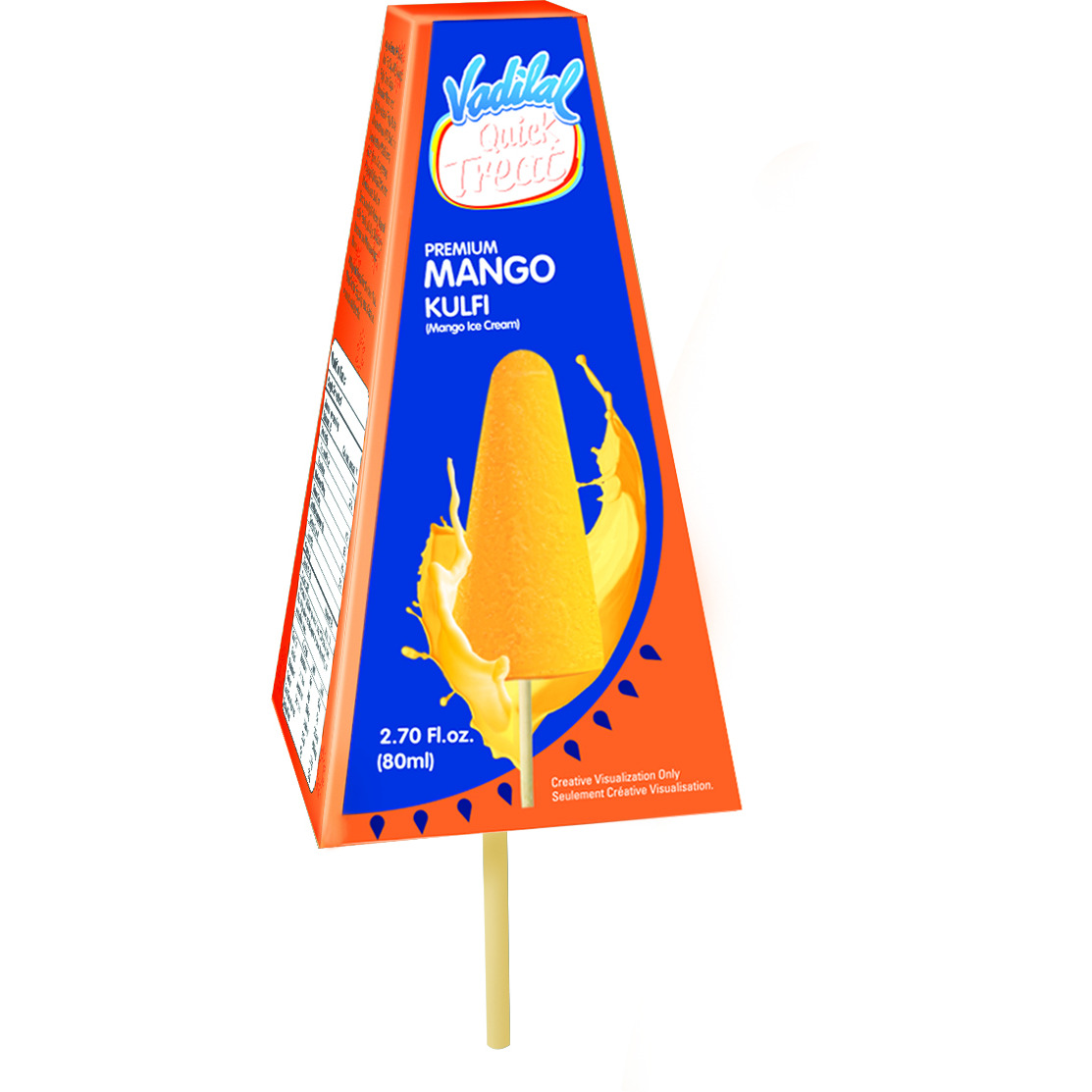 Vadilal Conical Mango Kulfi - 1 Pc (80 Ml)