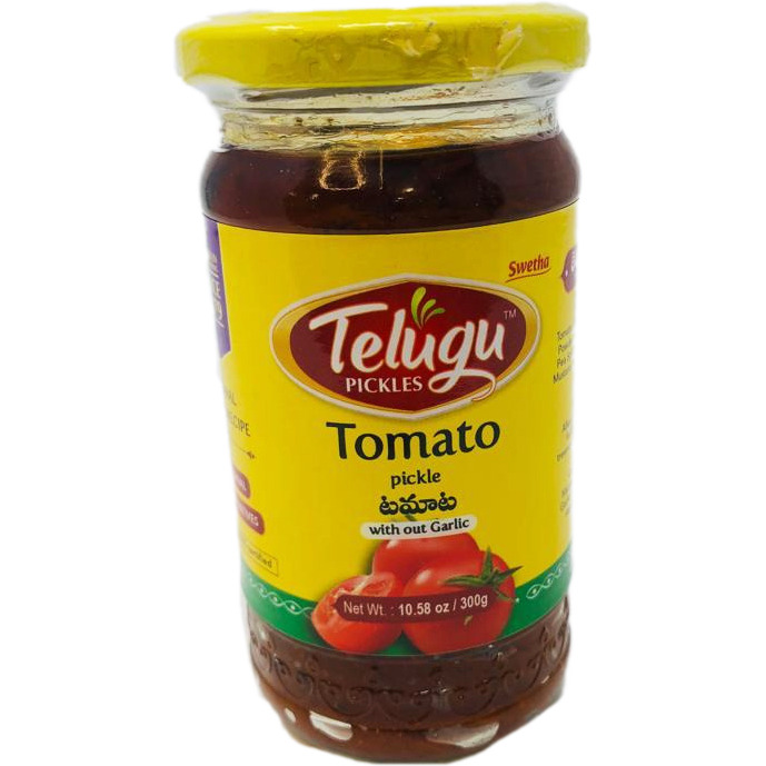 Telugu Tomato Without Garlic Pickle - 300 Gm (10 Oz)