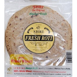 Shri Big Whole Wheat Roti - 6 Pc