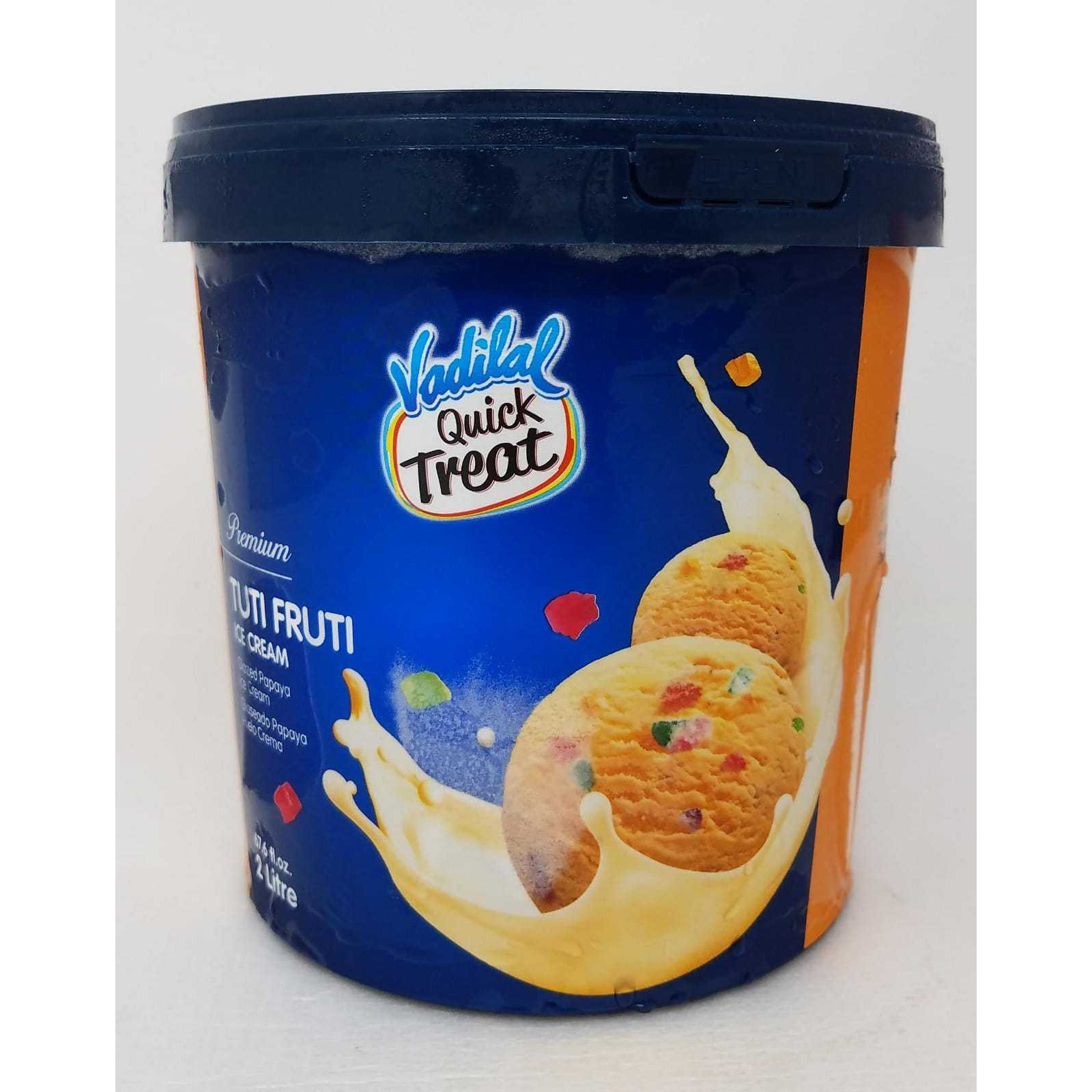 Vadilal Tuti Fruti Ice Cream - 2 L (67.6 Fl Oz)