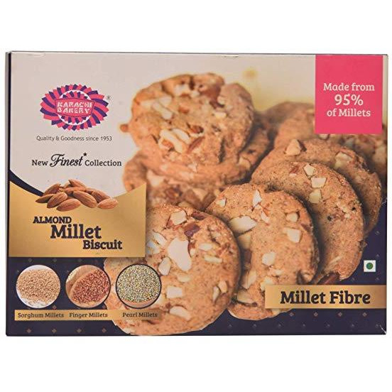 Karachi Bakery Almond Millet Biscuit - 300 Gm (10.5 Oz)