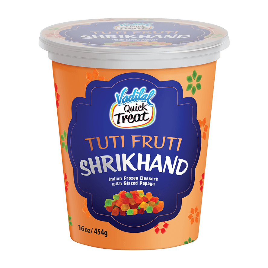 Vadilal Quick Treat Shrikhand Tuti Fruti - 16 Oz (454 Gm)