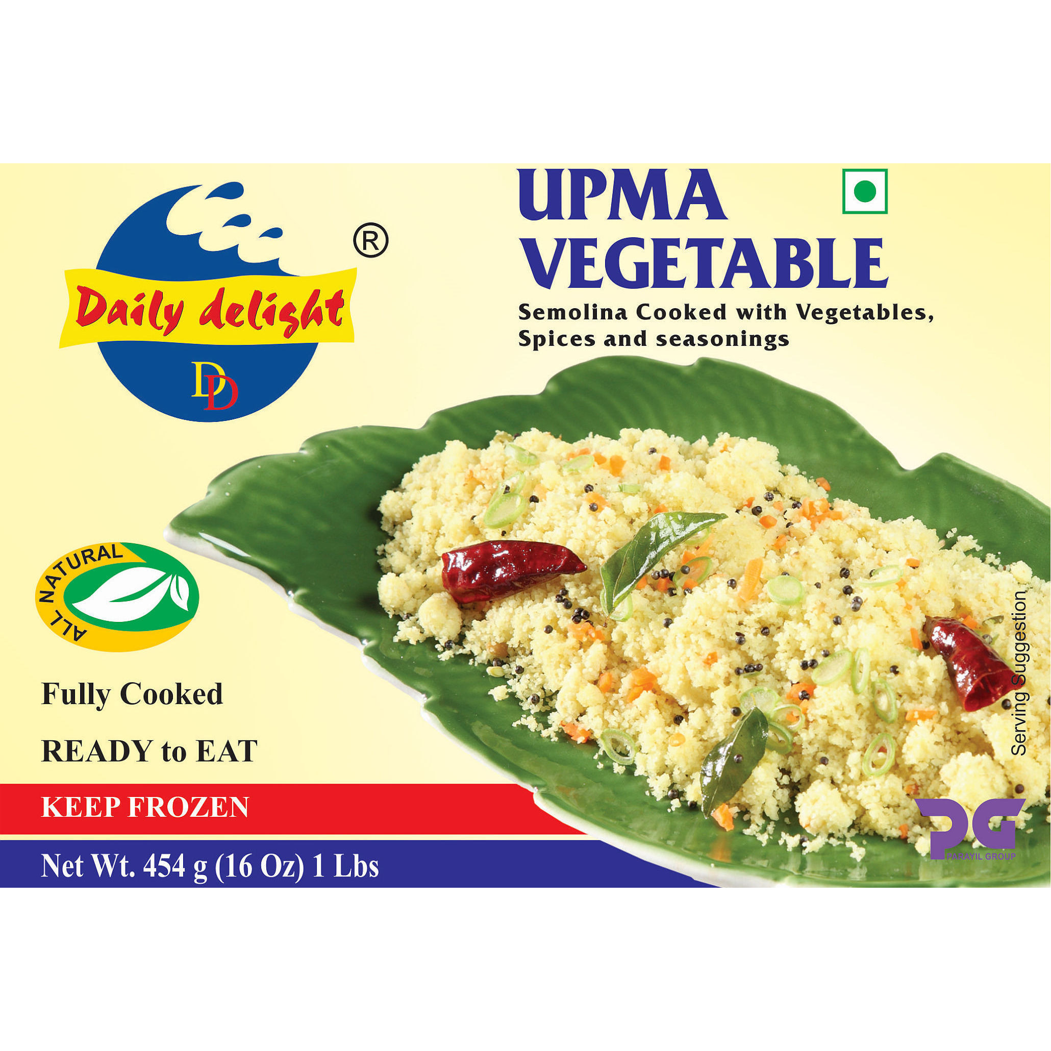 Daily Delight Upma Vegetable - 454 Gm (16 Oz)