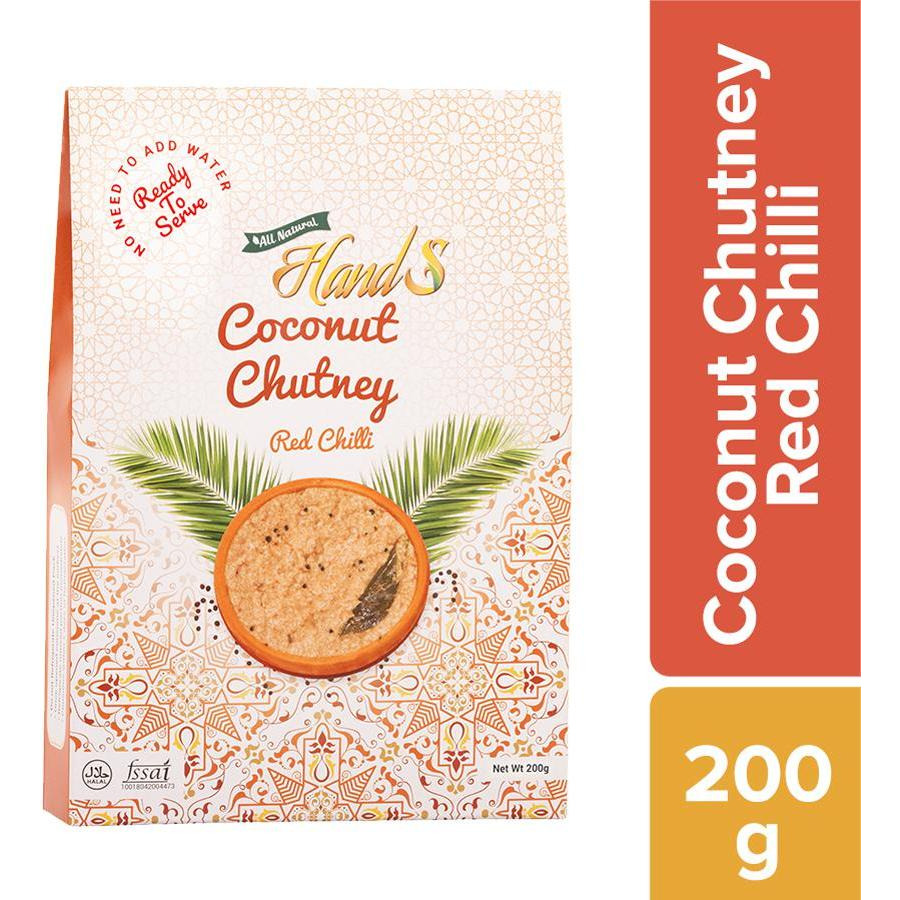 Hand's Coconut Chutney Red Chilli - 7 Oz (200 Gm)