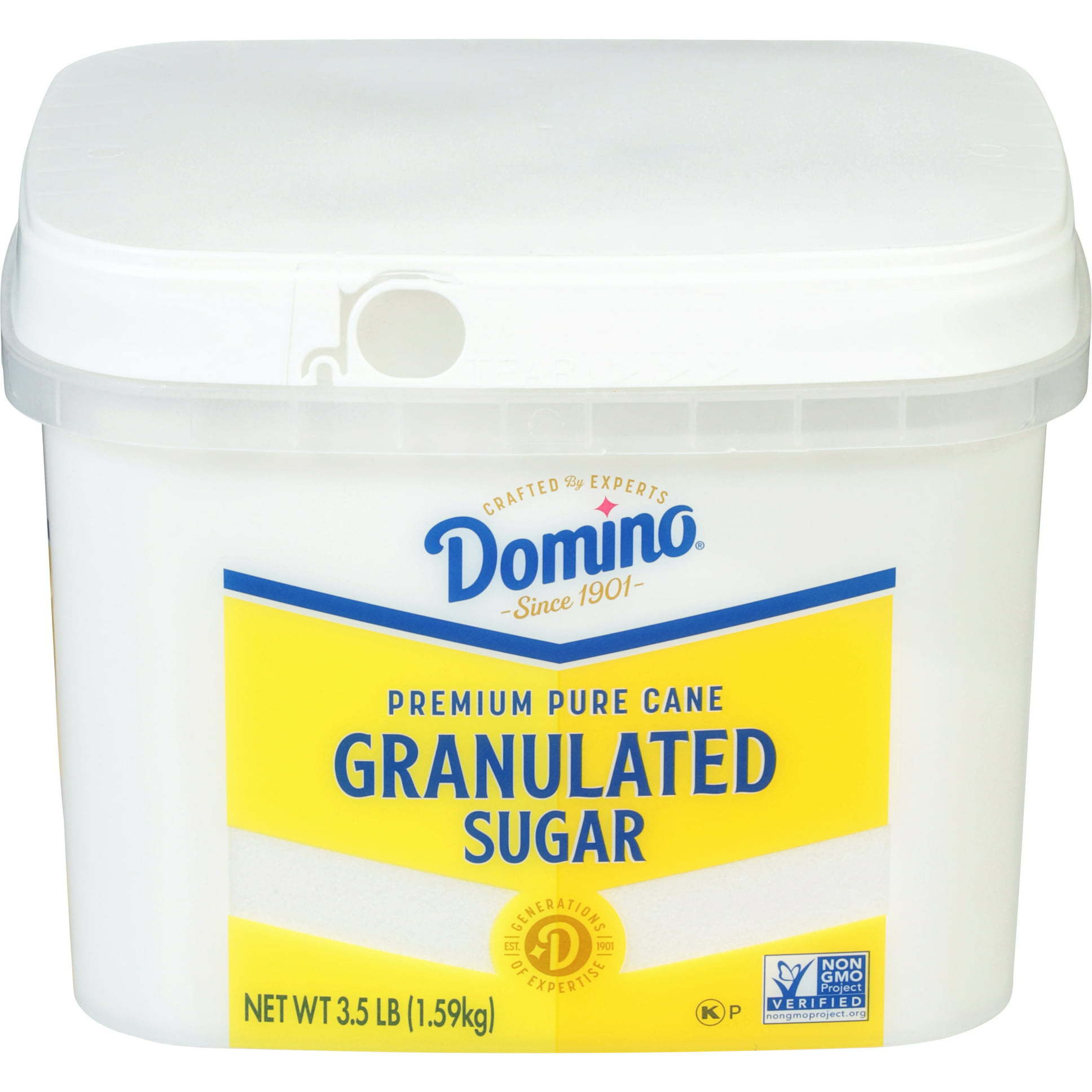 Domino Pure Cane Granulated Sugar Tub - 3.5 Lb (1.59 Kg)