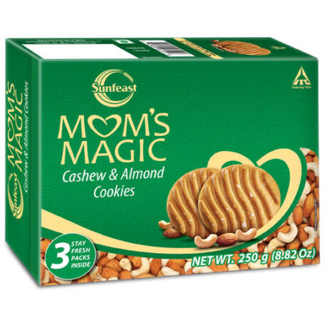 Sunfeast Mom's Magic Cashew & Almond Cookies - 250 Gm (8.8 Oz)