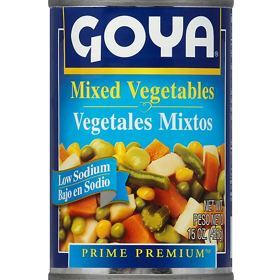 Goya Mixed Vegetables Low Sodium - 15 Oz (425 Gm)