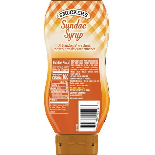 Smucker's Caramel Flavored Syrup - 20 Oz (567 Gm)