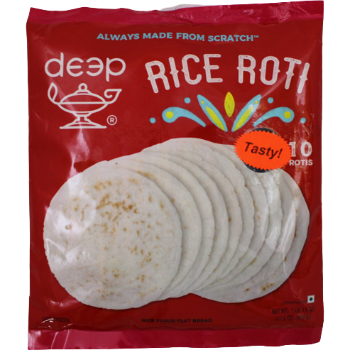 Deep Rice Roti 10 Pc - 500 Gm (17.6 Oz)