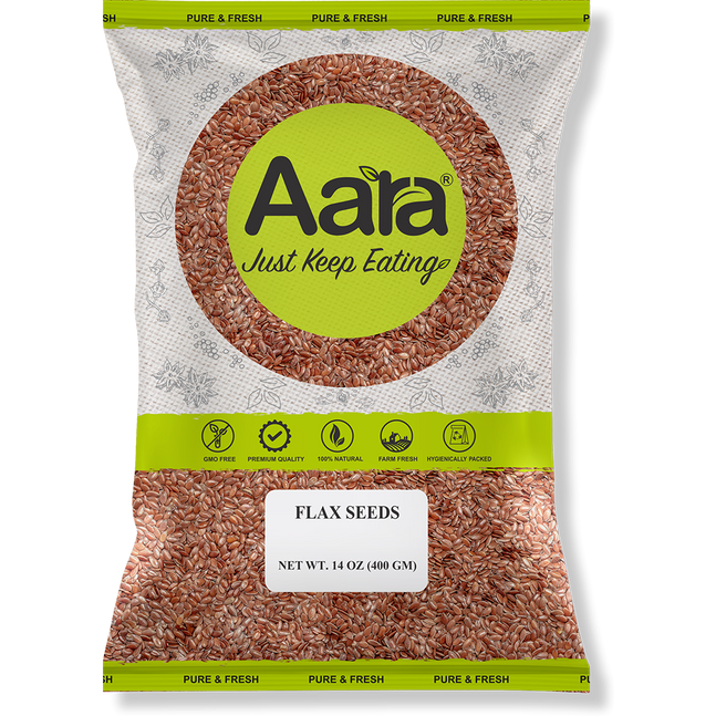 Aara Flax Seeds Alsi - 400 Gm (14 Oz)