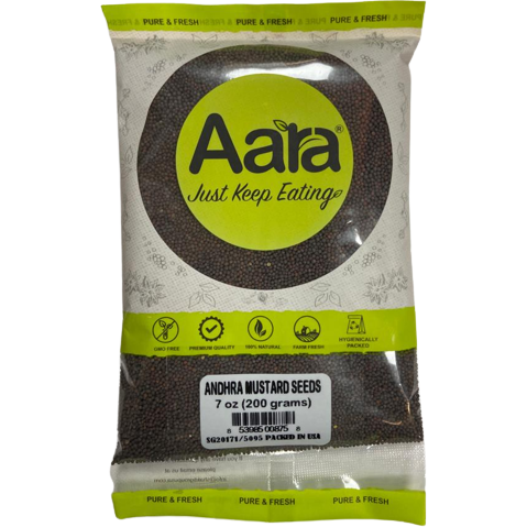 Aara Andhra Mustard Seeds - 200 Gm (7 Oz)