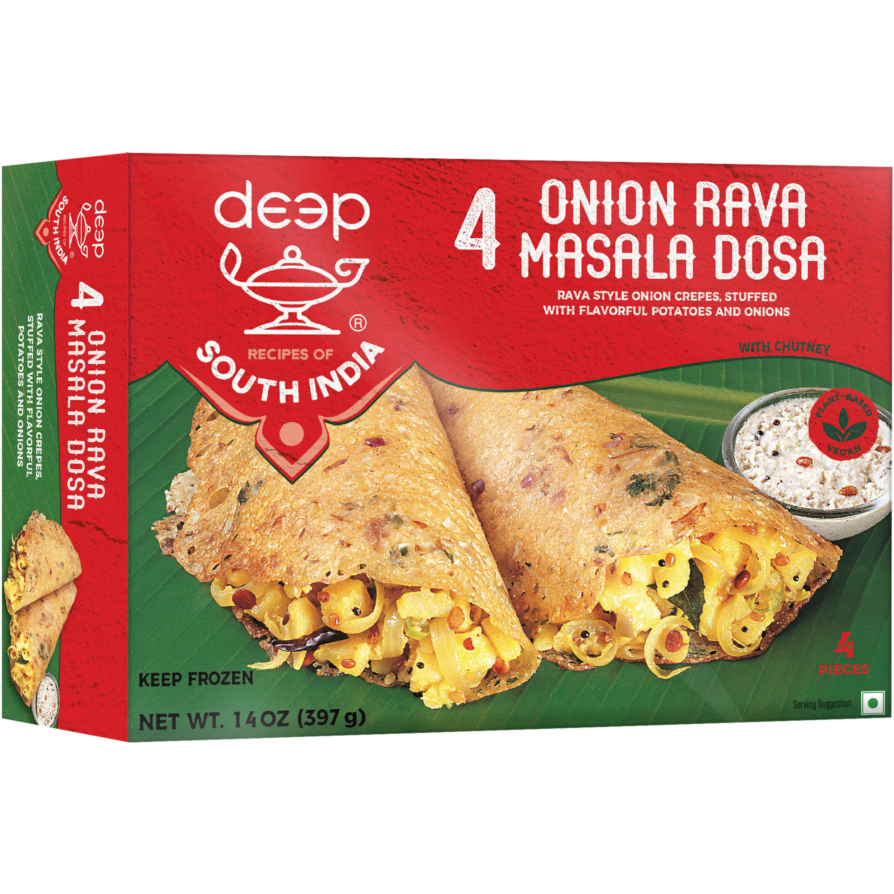 Deep South India 4 Onion Rava Masala Dosa - 14 Oz (400 Gm)