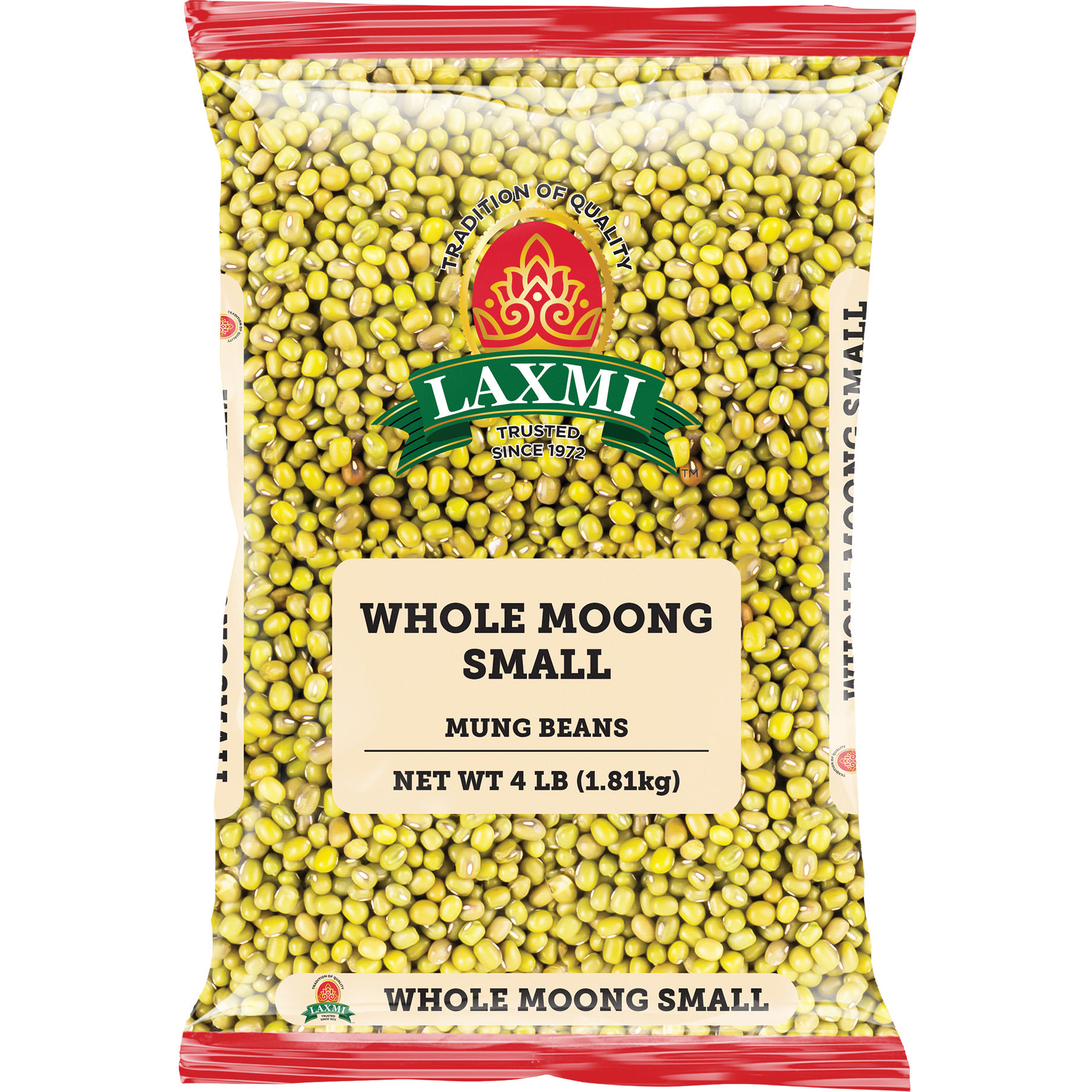 Laxmi Whole Moong Small - 4 Lb (1.81 Kg)