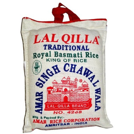 Lal Qilla Traditional Basmati Rice with Saffron - 10 Lb (4.5 Kg)