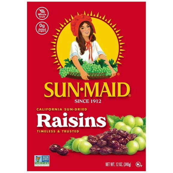 Sun Maid California Sun Dried Raisins - 12 Oz (340 Gm)