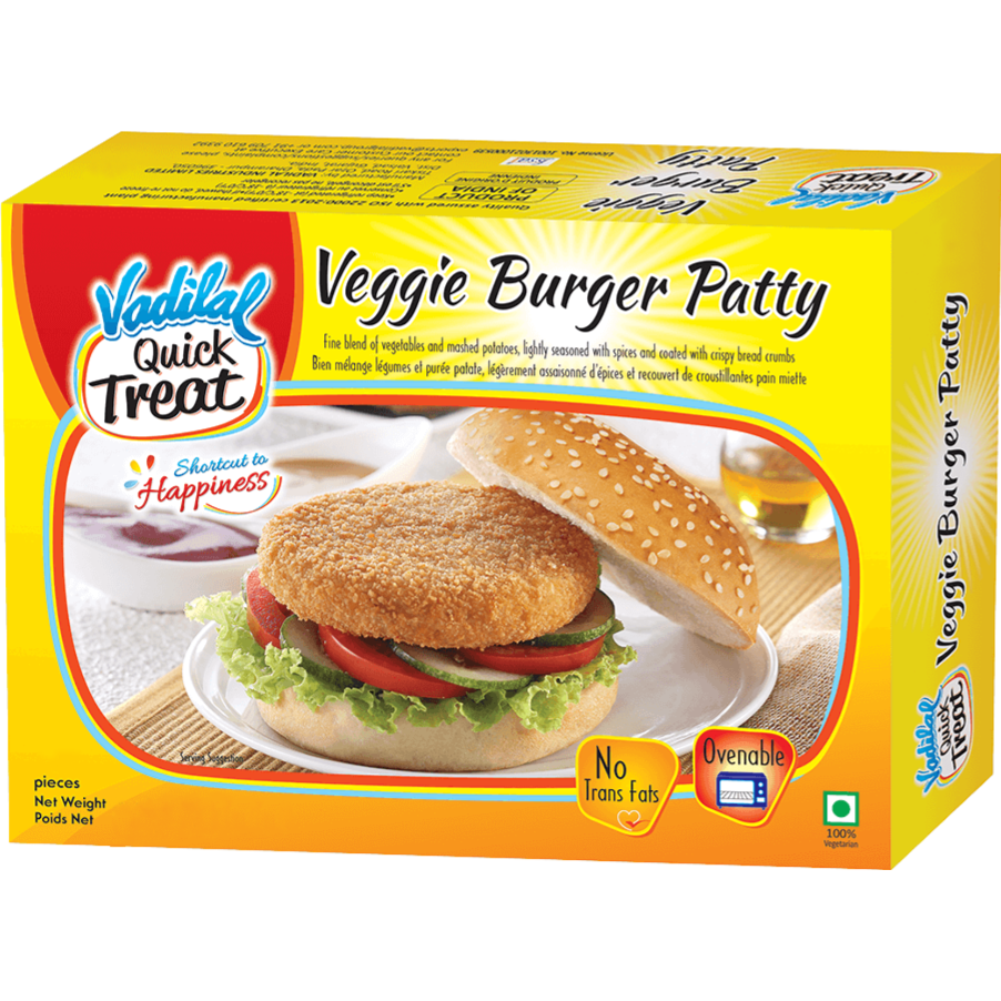 Vadilal Quick Treat Veggie Burger Patty 33 Pc - 69.84 Oz (1.98 Kg)