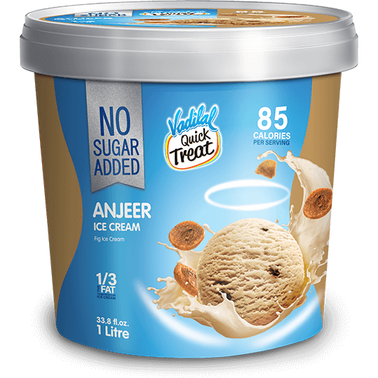 Vadilal No Sugar Anjeer Ice Cream - 1 L