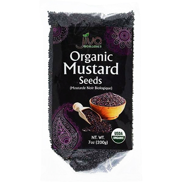 Jiva Organics Organic Mustard Seeds - 200 Gm (7 Oz)