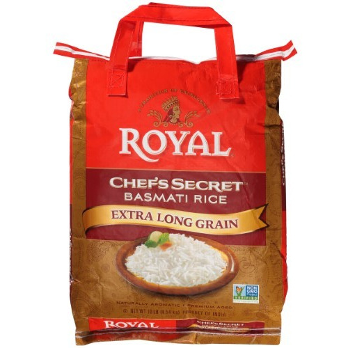Royal Chefs Secret Extra Long Basmati Rice - 10 Lb (4.5 Kg)
