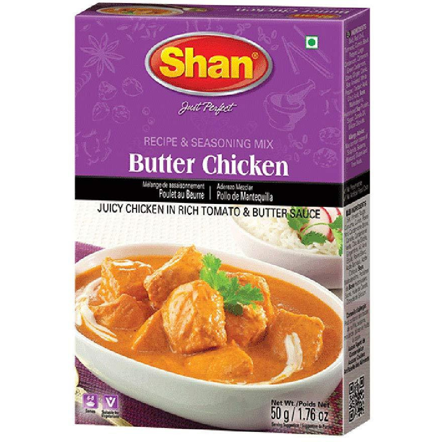 Shan Butter Chicken Recipe Seasoning Mix - 50 Gm (1.76 Oz)
