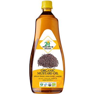24 Mantra Organic Mustard Oil - 1 L (33.8 Fl Oz)