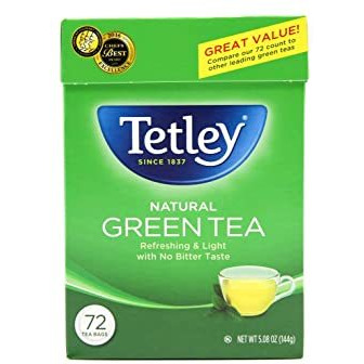 Tetley Green Tea 72 Bags - 5 Oz (144 Gm)