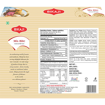 Bikaji Mix Bite - 250 Gm (8.8 Oz)