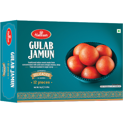Haldiram's Gulab Jamun 12 Pc - 1 Kg (2.2 Lb)
