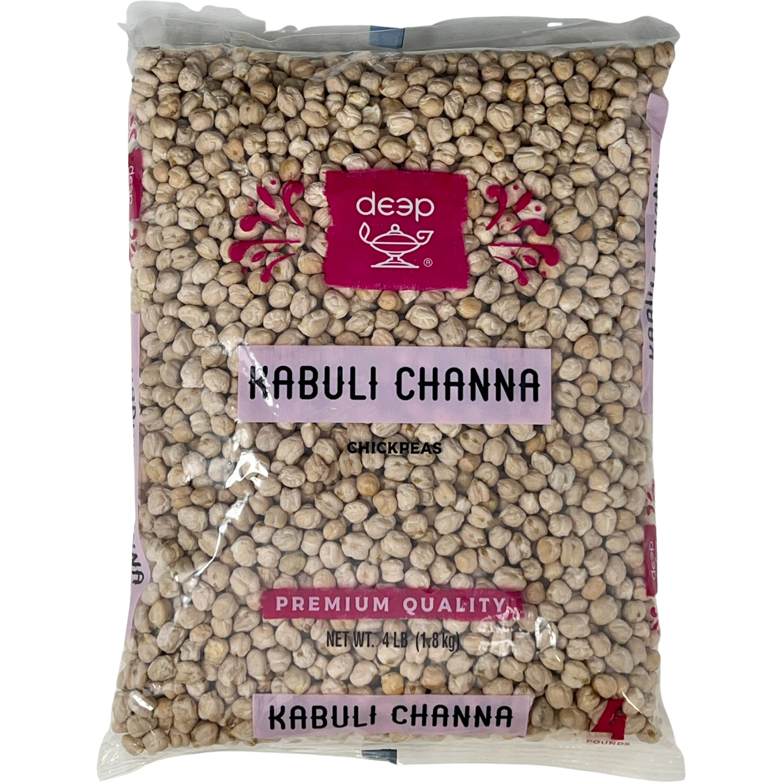 Deep Kabuli Chana Chickpeas - 1.8 Kg (4 Lb)