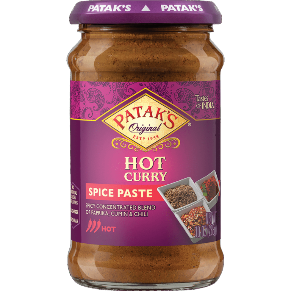 Patak's Hot Curry Spice Paste - 10 Oz (283 Gm)