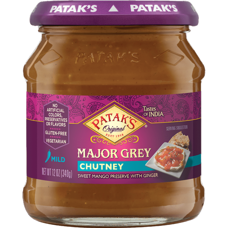 Patak's Major Grey Chutney Mild - 12 Oz (340 Gm)
