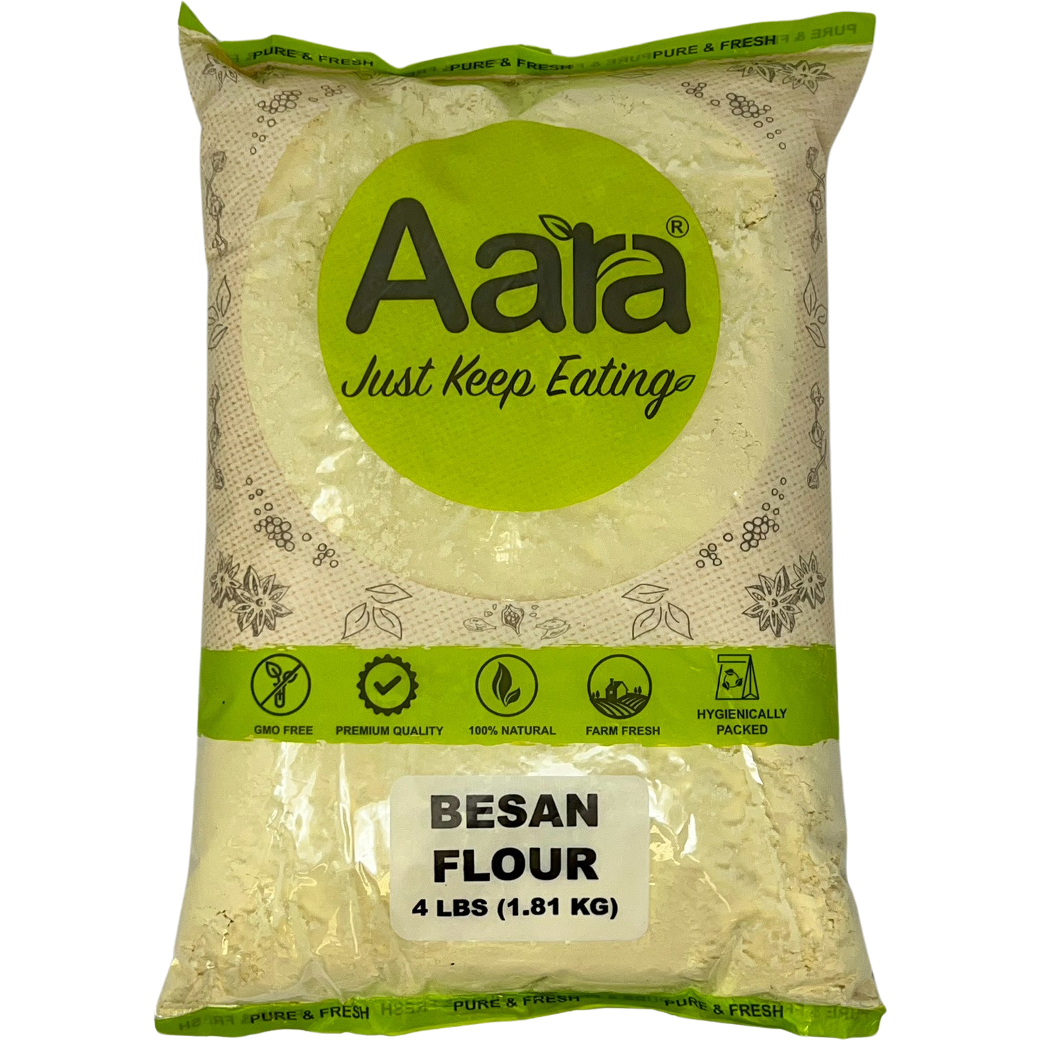 Aara Besan Flour - 4 Lb (1.81 Kg)