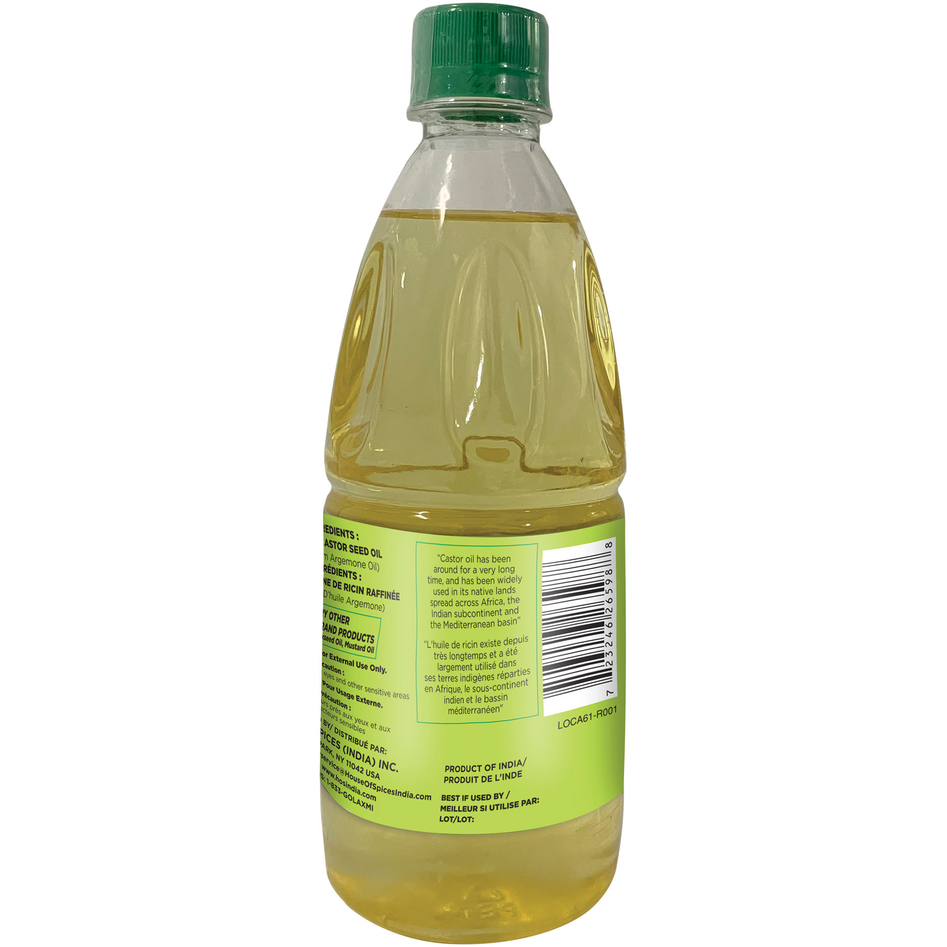 Laxmi Castor Oil - 17 Fl Oz (500 Ml)