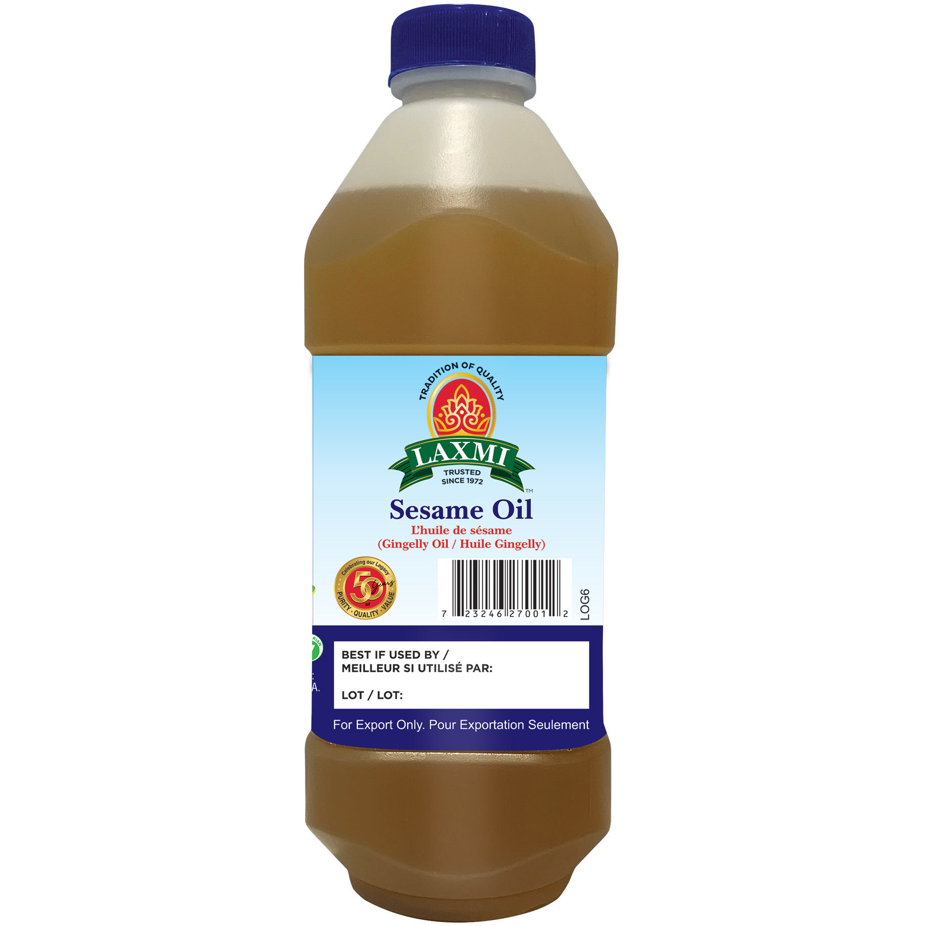 Laxmi Sesame Gingelly Oil - 1 L (33.8 Fl Oz)
