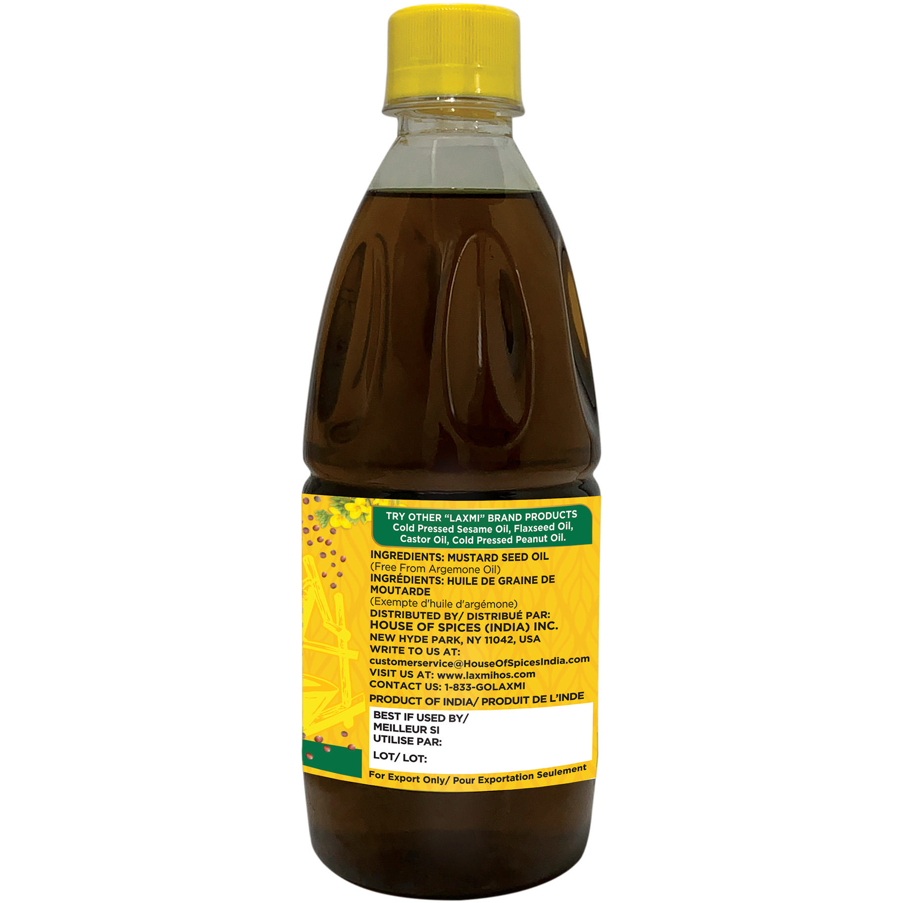 Laxmi Mustard Oil - 500 Ml (17 Fl Oz)